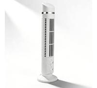 Sxhlseller Ventilador de Torre Oscilante sin Aspas, Ventilador de Oficina Silencioso con Oscilación de 90 Grados, Ventilador de Escritorio Portátil con Luz para Dormitorio (WHITE)