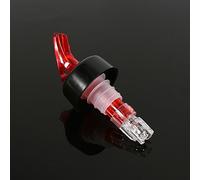 Sxhlseller Vertedor de Botellas Medido, Dispensador de Pico para Verter Licor de 50 Ml con Tapa Antifugas, para Botellas Estándar de Vino y Whisky, Esencial para Bar en Casa (rojo)