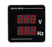 Sxhlseller Voltímetro Digital de CA y Medidor de Frecuencia, Calibre 50-500 V 10,0-99,9 Hz con Montaje en Panel de Pantalla LED para Sistemas de Monitoreo Eléctrico y Prueba de Voltaje
