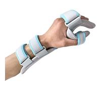 SXHMSAL Mano Soporte Férula, Anti-Espasticidad Dedo Entablillado Stroke Equipo Rehab, Dedo Ajustable Orthoticsfor Stroke/Hemiplejía Y Traumaticbrain Lesiones, Ayudas De Rehabilitación,Left,M