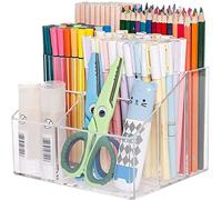 SXHRR Portalápices Transparente, Organizador de Escritorio de acrílico, Organizador de bolígrafos para Escritorio, portalápices para Oficina, útiles Escolares, hogar, papelería de Arte