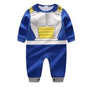 Sxkayxr - Pelele de dibujos animados para recién nacidos, para niños y niñas, inspirado en Goku, Blue1, 80cm/9-12 Months