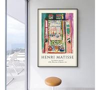 SXKJ Henri Matisse The Open Window Poster, Matisse Art Print, Matisse Art Exhibition Poster, Matisse Colorful Canvas Painting 60x90cm Frameless
