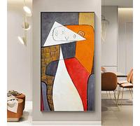 SXKJ Pinturas abstractas sobre lienzo de Picasso Famosas reproducciones de arte abstracto Carteles de pared e impresión para la decoración de la sala de estar 50x100cm Sin marco