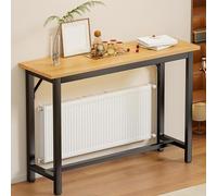 SXKLLYX Balda Radiador Largo, Estante Radiador, Cubreradiador Decorativo para Sala de Estar y Pasillo, Mesa Auxiliar, Patas Ajustables, Capacidad de Carga 30 Kg(Black,100 * 20 * 75cm/39 * 8 * 30in)