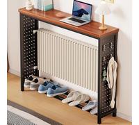 SXKLLYX Balda Radiador Metálico, Estante Radiador, Cubierta Radiador con Tablero Perforado y 4 Ganchos, Mesa de Sofá para Sala de Estar, Capacidad de Carga 50-60 Kg