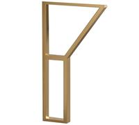 SXKLLYX Patas de Muebles Resistentes, Patas de Mesa de Metal con Almohadillas de Ajuste, Capacidad de Peso de 150 KG, Instalación Rápida para Bricolaje(Gold,40 * 62cm)