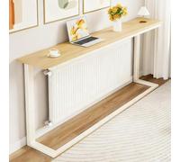 SXKLYRF Balda Radiador, Organizador de Estantes para Radiador, Consola Recibidor para el Hogar, Sala de Estar, Dormitorio, Oficina(Beige,160x20x80cm/63x8x31in)