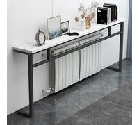 SXKLYRF Estante Radiador, Consola Recibidor, Balda Radiador, Mesa de Sofá Detrás del Sofá para el Hogar, la Sala de Estar, el Dormitorio y la Oficina(White,140x20x80cm/55x8x31in)