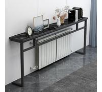 SXKLYRF Estante Radiador, Consola Recibidor, Balda Radiador, Mesa de Sofá Detrás del Sofá para el Hogar, la Sala de Estar, el Dormitorio y la Oficina(Black,160x20x80cm/63x8x31in)