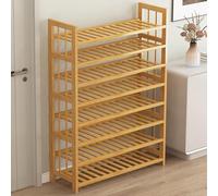 SXKLYRF Zapatero Vertical de Madera, Organizador de Zapatos de 3/4/5/6/8/10 Niveles, Zapatero Estrecho para Armario, Entrada y Espacios Pequeños(90x25x124cm/35x10x49in)