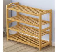 SXKLYRF Zapatero Vertical de Madera, Organizador de Zapatos de 3/4/5/6/8/10 Niveles, Zapatero Estrecho para Armario, Entrada y Espacios Pequeños(60x25x67cm/24x10x26in)