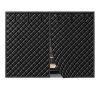 Sxlawesom Cortina térmica Aislante para Puerta Mosquitera para Puerta de Garaje de Invierno Cubierta de Entrada de Invierno de algodón Grueso Manta Aislante Cortavientos(100x240cm)