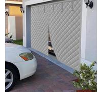 Sxlawesom Cortina térmica de algodón para Puertas, Aislamiento térmico para garajes Cortina térmica para Puertas Que bloquea el Viento y la Nieve(244x214cm)