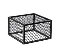 Sxlawesom Elevador de Malla de Acero para Comercio minorista Soportes de Pedestal Cuadrados Soporte de Pedestal Decorativo apilable Capacidad de Peso: 45 kg(Black,50x50x20cm)