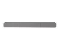 Sxlawesom Estantería de Pared para TV Estantería Flotante para TV Mueble de TV Compacto y Moderno Centro de Entretenimiento con Espacio de Almacenamiento para Dormitorio o salón(Grey,63x9.4x7.1)