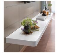 Sxlawesom Estantes flotantes para Pared, Soporte Flotante para TV, Estante Colgante para Libros/Almacenamiento/decoración de Habitaciones con Capacidad para 50 kg(Blanco,80x24x2.5cm)