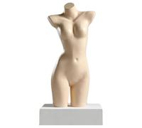 Sxlawesom Expositores de lencería Expositores de Ropa para Tiendas minoristas Maniquíes de sastrería Forma de Cuerpo en S, Ideal para Todo Tipo de Ropa(Beige)