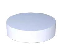 Sxlawesom Expositores de Madera Pedestal Cilindro Redondo Expositores de pie para Tiendas de Ropa Fiestas Bodas Base de Coleccionismo(Color:White,Tamaño:23.6x5.9in/60x15cm)