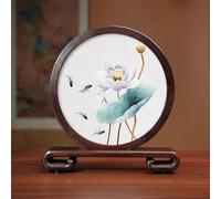 Sxlawesom Kit de bordado con diseño de pez koi en 3D Juego de bordado manual Diseño de bordado reversible Adorno redondo para el hogar(Fish12)