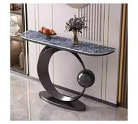 Sxlawesom Mesa Consola con Base geométrica Mesa de sofá Estrecha Moderna Entrada Decorativa para Sala, recibidor y recibidor - 8 Estilos(Black#C,80 * 30 * 80cm)
