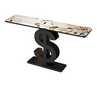 Sxlawesom Mesa de Entrada Moderna, Consolas para Entrada, Sala, recibidor y Pasillo(Black#C,100 * 30 * 80cm)