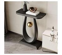 Sxlawesom Mesa de recibidor, Consolas para la Entrada, Mesa de sofá Estrecha para la Sala de Estar(Black#D,75x30x40cm)