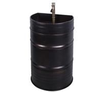 Sxlawesom Mueble de Lavabo Vertical de Estilo Industrial Mueble con Grifo y desagüe Soporte Independiente para Lavabo, Ideal para Garaje, Bar o Restaurante.(marrón)