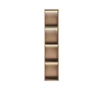 Sxlawesom Nicho de Pared para Ducha con luz LED, Organizador Empotrado de Acero Inoxidable para baño y Cocina.(Rose Gold,120x28x12.5cm)