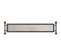 Sxlawesom Panel Divisor de privacidad para Escritorio, Mampara divisoria de sobremesa para oficinas y restaurantes, con Estructura metálica y Vidrio Templado(Black,80x46cm)