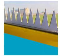 Sxlawesom Picos metálicos Resistentes para cercas Picos de Seguridad Anti-Escalada para prevenir robos, intrusiones y disuadir Animales (1 Unidad)