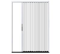 Sxlawesom Puerta Plegable de aleación de Aluminio Puerta divisoria con Cerradura Puerta corredera Invisible para cocinas, Balcones, baños y aseos(White Left,960x1010mm)