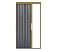Sxlawesom Puerta Plegable Interior Tipo acordeón Puerta corredera Plegable Paneles y Marcos de aleación de Aluminio Separador de ambientes para Armario, Caravana, Patio o Ducha(Gray Right,660x2030mm)
