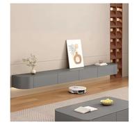 Sxlawesom Soporte de TV Flotante Montaje en Pared Consola Multimedia con múltiples Compartimentos de Almacenamiento Banco Flotante para TV(Grey,160x24x20cm)