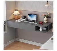 Sxlawesom Tocador Flotante con cajón, Mesa de Escritorio de Pared, Tocador de Esquina Blanco para peluquería en el Dormitorio(Gray Left,100x40x15.5cm)