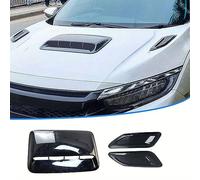 SXLGDW Cubierta de la Rejilla de ventilación del Coche,Compatible para BMW X5 F15 F85 E70 E53 G05,Decoración del capó.,A-Black