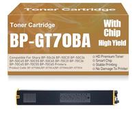 SXLXYOF Cartuchos de tóner compatibles BP-GT70 BP-GT70BA BP-GT70CA BP-GT70MA BP-GT70YA para Sharp BP-50c26 50C31 50C36 50C45 50C55 50C65 70C31 70C36 70C45 70C55 70C65,Yellow-BP GT70