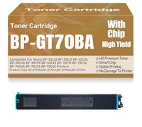 SXLXYOF Cartuchos de tóner compatibles BP-GT70 BP-GT70BA BP-GT70CA BP-GT70MA BP-GT70YA para Sharp BP-50c26 50C31 50C36 50C45 50C55 50C65 70C31 70C36 70C45 70C55 70C65,Cyan-BP GT70