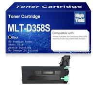 SXLXYOF Cartuchos de tóner compatibles MLT-D358S SL-M4370 tóner Negro de Alta Capacidad Alto Rendimiento Repuesto para Samsung M4370FX, M4370LX M5370LX M5370XF Impresoras con Chip,MLT D358S Black-1PC