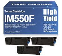 SXLXYOF Cartuchos de tóner compatibles P800 P801 Alto Rendimiento 418477 Tóner para Ricoh IM550F IM600F IM600SRF P800 P801 Impresoras con Chip,418477-3PC