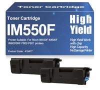 SXLXYOF Cartuchos de tóner compatibles P800 P801 Alto Rendimiento 418477 Tóner para Ricoh IM550F IM600F IM600SRF P800 P801 Impresoras con Chip,418477-2PC