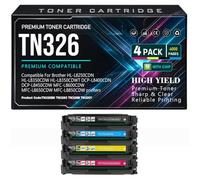 SXLXYOF Cartuchos de tóner DCP L8400CDN L8450CDW con Chip TN326BK TN326C