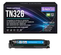 SXLXYOF Cartuchos de tóner HL L8250CDN L8350CDW L8350CDWT TN326BK TN326C