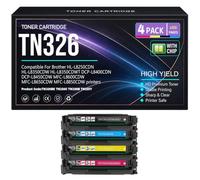 SXLXYOF Cartuchos de tóner HL L8250CDN L8350CDW L8350CDWT TN326BK TN326C