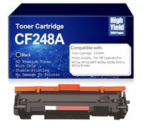 SXLXYOF Cartuchos de tóner Negros 48A para HP Cartucho tóner Compatible CF248A para HP Pro M15W M15A MFP M28W M28A M31W M31A M16A M16W M29W M29A Trabajo de Alto Rendimiento,48A CF248A Black-1PC