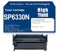 SXLXYOF Cartuchos de tóner SP 6330N con Chip Compatibles 406629 Negro Tóner Alto Rendimiento para Ricoh Aficio SP6330N Impresoras 20.000 páginas,406629-1PC