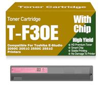 SXLXYOF Cartuchos de tóner T-F30E Negro Amarillo Magenta Cian Compatibles T-F30EC T-F30EM T-F30EY y T-F30EK para Toshiba E-Studio 2050C 2051C 2550C y 2551C Impresoras,Magenta-T F30E