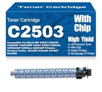SXLXYOF Compatible para Ricoh MP C2003 C2003G C2003SP C2003ZSP C2004 C2503 C2503G C2504ASP C2504ex C2504SP Cartuchos de tóner C2503 841925 841926 841927 841928,Cyan-C2503