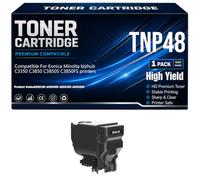 SXLXYOF TNP48 para Konica Minolta bizhub C3350 C3850 C3850S C3850FS Cartuchos de tóner A5X0150 A5X0450 A5X0350 A5X0250 Impresoras con Chip Alto Rendimiento