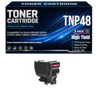 SXLXYOF TNP48 para Konica Minolta bizhub C3350 C3850 C3850S C3850FS Cartuchos de tóner A5X0150 A5X0450 A5X0350 A5X0250 Impresoras con Chip Alto Rendimiento